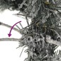 Albero di Natale Artificiale con Neve Floccata 180 cm PVC e PE Albero di Natale Artificiale con Neve Floccata 180 cm PVC e PE