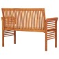 vidaXL Panca da Giardino a 2 Posti 120 cm in Legno Massello di Acacia vidaXL Panca da Giardino a 2 Posti 120 cm in Legno Massello di Acacia