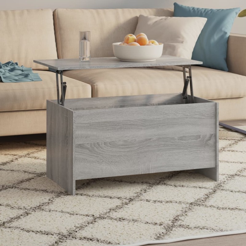 Tavolino Grigio Sonoma 102x55,5x52,5 cm in Legno Multistrato Tavolino Grigio Sonoma 102x55,5x52,5 cm in Legno Multistrato