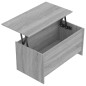 Tavolino Grigio Sonoma 102x55,5x52,5 cm in Legno Multistrato Tavolino Grigio Sonoma 102x55,5x52,5 cm in Legno Multistrato