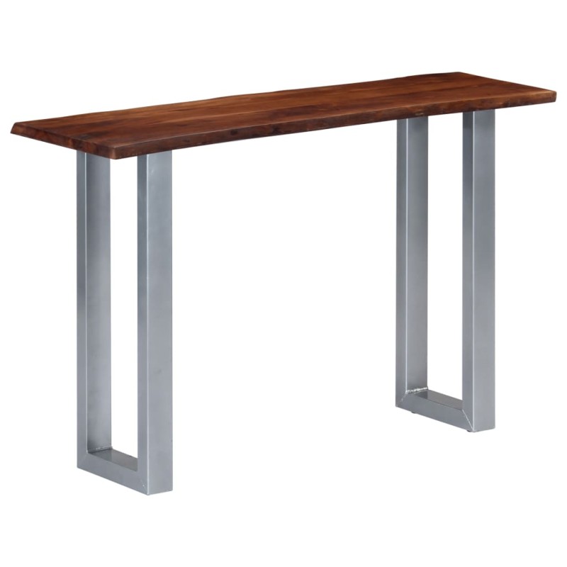 Tavolo Consolle 115x35x76 cm Legno Massello d'Acacia e Ferro Tavolo Consolle 115x35x76 cm Legno Massello d'Acacia e Ferro