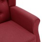Poltrona Massaggiante con Poggiapiedi Rosso Vino in Tessuto Poltrona Massaggiante con Poggiapiedi Rosso Vino in Tessuto