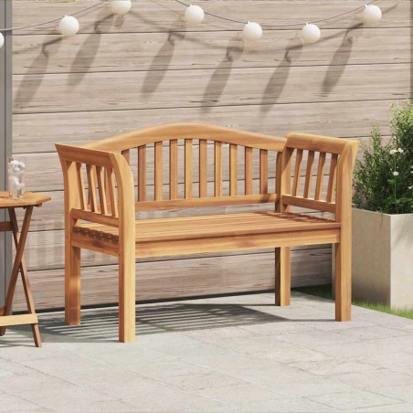 vidaXL Panchina da giardino Marrone 120 x 53.5 x 85 cm