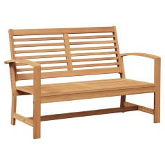 vidaXL Panchina da giardino Naturale 110 x 64 x 76.5 cm