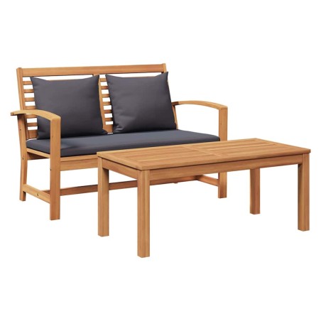 vidaXL Panchina da giardino Naturale 110 x 64 x 76.5 cm