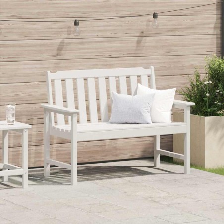 vidaXL Panchina da giardino Bianco 120 x 59 x 88cm Plastica
