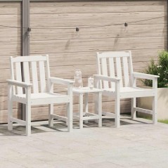 vidaXL Sedia da pranzo da giardino 2 pcs Bianco 65.5 x 59 x 88cm