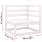 Set Divani da Giardino 8 pz con Cuscini Legno Massello di Pino Set Divani da Giardino 8 pz con Cuscini Legno Massello di Pino