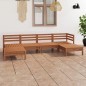 Set Salotto da Giardino 6 pz in Legno Massello di Pino Miele Set Salotto da Giardino 6 pz in Legno Massello di Pino Miele