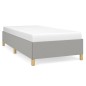 vidaXL Giroletto senza Materasso Grigio Chiaro 90x190 cm Tessuto vidaXL Giroletto senza Materasso Grigio Chiaro 90x190 cm Tessuto