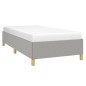 vidaXL Giroletto senza Materasso Grigio Chiaro 90x190 cm Tessuto vidaXL Giroletto senza Materasso Grigio Chiaro 90x190 cm Tessuto