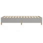 vidaXL Giroletto senza Materasso Grigio Chiaro 90x190 cm Tessuto vidaXL Giroletto senza Materasso Grigio Chiaro 90x190 cm Tessuto