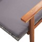 Sdraio con Cuscino Polyrattan e Legno Massello di Acacia Grigia Sdraio con Cuscino Polyrattan e Legno Massello di Acacia Grigia