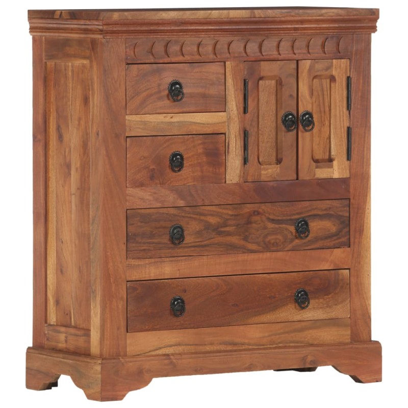 Credenza 62x30x75 cm in Legno Massello di Acacia Credenza 62x30x75 cm in Legno Massello di Acacia