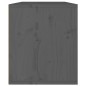 Pensile Grigio 60x30x35 cm in Legno Massello di Pino