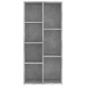 Libreria Grigio Cemento 50x25x106 cm in Truciolato Libreria Grigio Cemento 50x25x106 cm in Truciolato