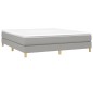 vidaXL Giroletto senza Materasso Grigio Chiaro 160x200 cm Tessuto vidaXL Giroletto senza Materasso Grigio Chiaro 160x200 cm Tessuto