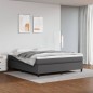 Giroletto a Molle Grigio 180x200 cm in Similpelle Giroletto a Molle Grigio 180x200 cm in Similpelle