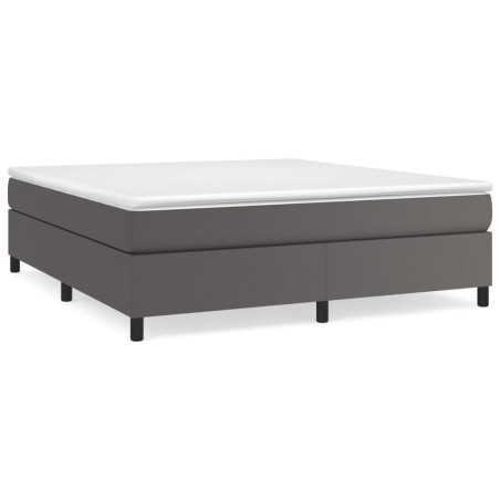Giroletto a Molle Grigio 180x200 cm in Similpelle