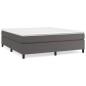 Giroletto a Molle Grigio 180x200 cm in Similpelle Giroletto a Molle Grigio 180x200 cm in Similpelle