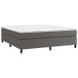 Giroletto a Molle Grigio 180x200 cm in Similpelle Giroletto a Molle Grigio 180x200 cm in Similpelle