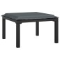 Set Salotto da Giardino 8 pz Nero e Grigio in Polyrattan Set Salotto da Giardino 8 pz Nero e Grigio in Polyrattan