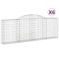 Cesti Gabbioni ad Arco 6 pz 300x30x100/120 cm Ferro Zincato Cesti Gabbioni ad Arco 6 pz 300x30x100/120 cm Ferro Zincato