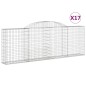 Cesti Gabbioni ad Arco 17 pz 300x30x100/120 cm Ferro Zincato Cesti Gabbioni ad Arco 17 pz 300x30x100/120 cm Ferro Zincato