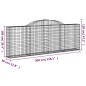 Cesti Gabbioni ad Arco 17 pz 300x30x100/120 cm Ferro Zincato Cesti Gabbioni ad Arco 17 pz 300x30x100/120 cm Ferro Zincato