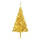 Set Albero Natale Artificiale con LED e Palline Oro 240 cm PET Set Albero Natale Artificiale con LED e Palline Oro 240 cm PET