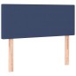 Giroletto a Molle con Materasso Blu 120x200 cm in Tessuto