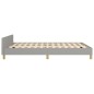 vidaXL Giroletto senza Materasso Grigio Chiaro 140x200 cm Tessuto vidaXL Giroletto senza Materasso Grigio Chiaro 140x200 cm Tessuto