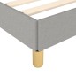 vidaXL Giroletto senza Materasso Grigio Chiaro 140x200 cm Tessuto vidaXL Giroletto senza Materasso Grigio Chiaro 140x200 cm Tessuto