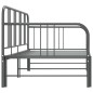 vidaXL Telaio Divano Letto Estraibile Grigio in Metallo 90x200 cm vidaXL Telaio Divano Letto Estraibile Grigio in Metallo 90x200 cm