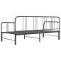 vidaXL Telaio Divano Letto Estraibile Grigio in Metallo 90x200 cm vidaXL Telaio Divano Letto Estraibile Grigio in Metallo 90x200 cm