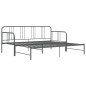vidaXL Telaio Divano Letto Estraibile Grigio in Metallo 90x200 cm vidaXL Telaio Divano Letto Estraibile Grigio in Metallo 90x200 cm
