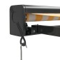 vidaXL Tenda Retrattile Gialla e Bianca 3x2,5 m in Tessuto e Alluminio vidaXL Tenda Retrattile Gialla e Bianca 3x2,5 m in Tessuto e Alluminio