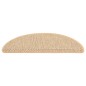 Tappeti Adesivi Scale Aspetto Sisal 15pz 56x17x3cm Beige Chiaro Tappeti Adesivi Scale Aspetto Sisal 15pz 56x17x3cm Beige Chiaro