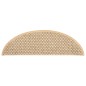 Tappeti Adesivi Scale Aspetto Sisal 15pz 56x17x3cm Beige Chiaro Tappeti Adesivi Scale Aspetto Sisal 15pz 56x17x3cm Beige Chiaro