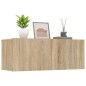 Mobili Porta TV 2 pz Rovere Sonoma 80x30x30cm Legno Multistrato Mobili Porta TV 2 pz Rovere Sonoma 80x30x30cm Legno Multistrato
