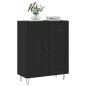 Credenza Nera 69,5x34x90 cm in Legno Multistrato Credenza Nera 69,5x34x90 cm in Legno Multistrato