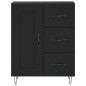 Credenza Nera 69,5x34x90 cm in Legno Multistrato Credenza Nera 69,5x34x90 cm in Legno Multistrato