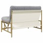 vidaXL Panchina da giardino Grigio chiaro 110 x 75 x 71 cm Acciaio vidaXL Panchina da giardino Grigio chiaro 110 x 75 x 71 cm Acciaio
