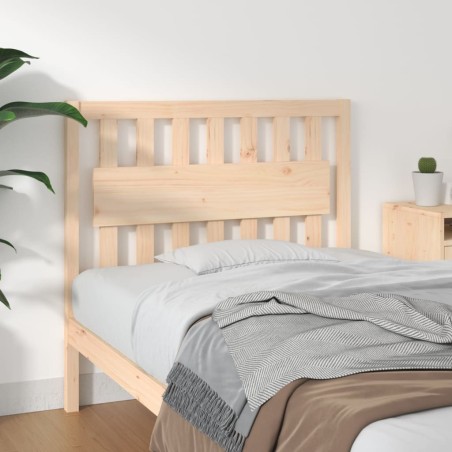 Testiera per Letto 105,5x4x100 cm in Legno Massello di Pino