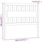 Testiera per Letto 105,5x4x100 cm in Legno Massello di Pino Testiera per Letto 105,5x4x100 cm in Legno Massello di Pino