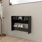 Scarpiera a Muro Nera 80x18x60 cm in Truciolato Scarpiera a Muro Nera 80x18x60 cm in Truciolato