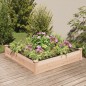 Fioriera Rialzata Giardino Fodera 120x120x25cm Massello Abete Fioriera Rialzata Giardino Fodera 120x120x25cm Massello Abete