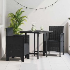 vidaXL Sedia da Giardino 2 pcs Antracite 53 x 49 x 85 cm PP