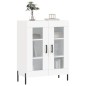 Credenza Bianca 69,5x34x90 cm in Legno Multistrato Credenza Bianca 69,5x34x90 cm in Legno Multistrato