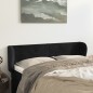 Testiera ad Orecchio Nera 147x23x78/88 cm in Velluto Testiera ad Orecchio Nera 147x23x78/88 cm in Velluto